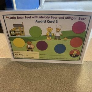 Little Bear Feet with Melody Bear and Milligan Bear Award Card 3
